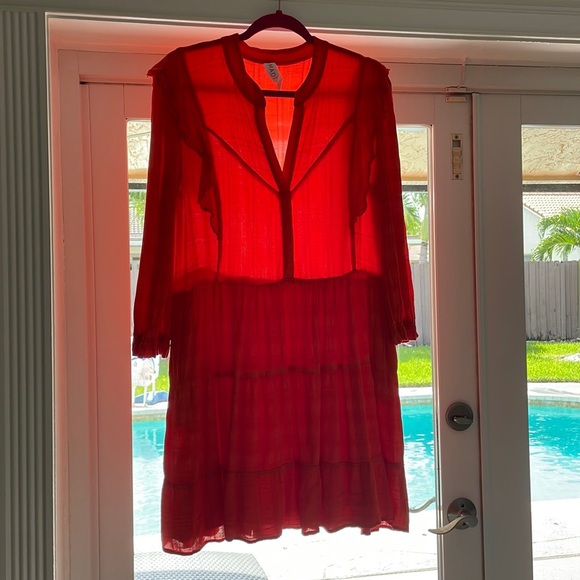 Gorgeous Orange Anthropologie Dress - Picture 2 of 8